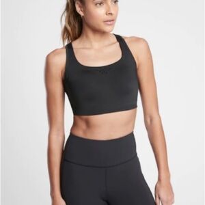 Athleta | Black Phenomena Racerback Sports Bra‎ High Impact